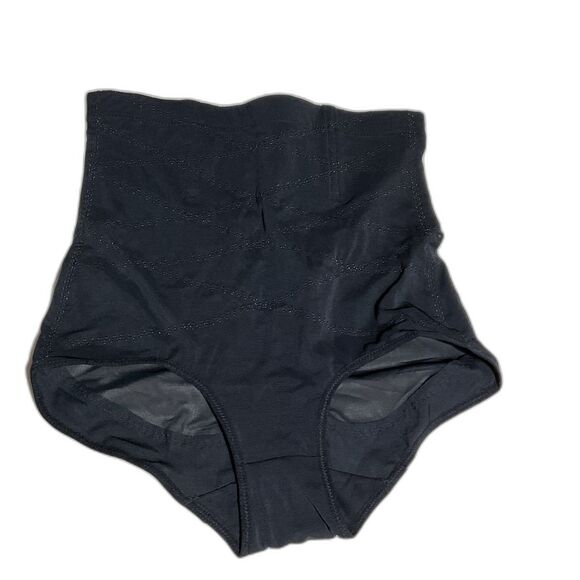 High Waist Black Tummy Control Shapewear Briefs - Picture 2 of 4